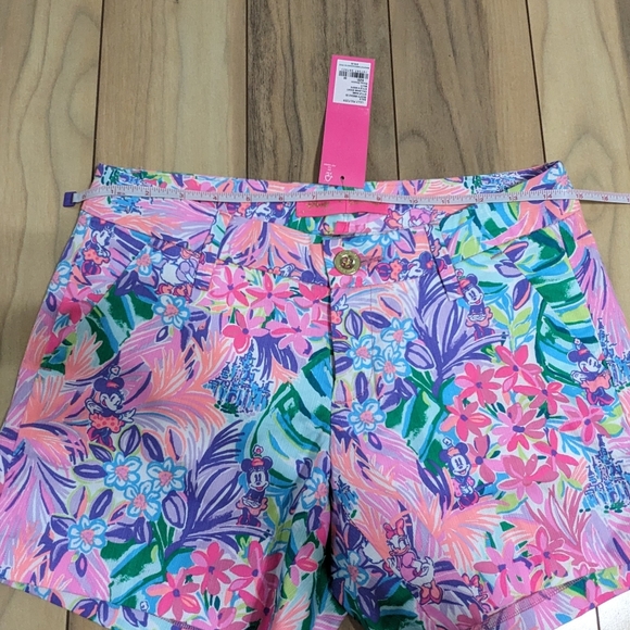 NWT! Lilly Pulitzer X Disney Callahan Shorts Disney Dreamin Size 00 - Picture 7 of 13